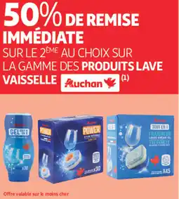 Auchan Supermarché AUCHAN Sur la gamme des produits lave vaisselle offre