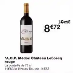 Monoprix A.o.p. médoc château leboscq rouge offre