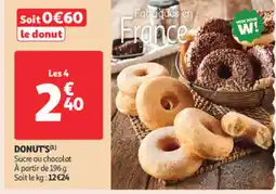 Auchan Supermarché Donut's offre