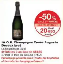 Monoprix A.o.p. champagne cuvée augusta devaux brut offre