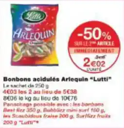 Bonbons acidulés arlequin lutti