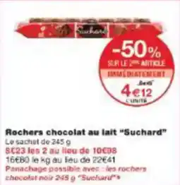 Monoprix Rochers chocolat au lait suchard offre