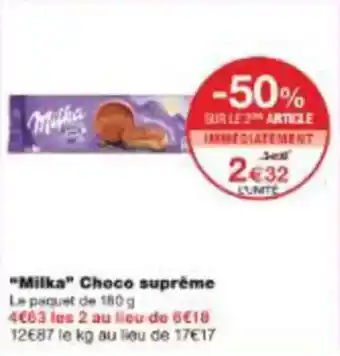 Monoprix Milka choco suprême offre