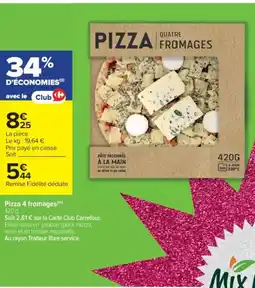 Cora x Carrefour Pizza 4 fromages offre