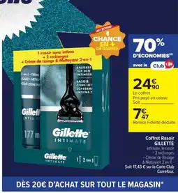 Cora x Carrefour GILLETTE Coffret Rasoir offre