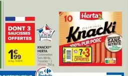 Cora x Carrefour HERTA Knacki offre
