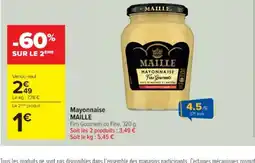 Cora x Carrefour MAILLE Mayonnaise offre