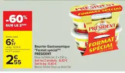 Cora x Carrefour PRÉSIDENT Beurrier Gastronomique Format spécial offre
