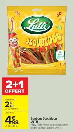 Cora x Carrefour LUTTI Bonbons Scoubidou offre