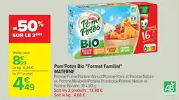 Cora x Carrefour MATERNE Pom'Potes Bio Format Familial offre