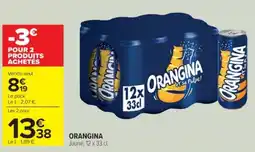 Cora x Carrefour ORANGINA offre