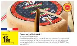 Cora x Carrefour Ossau Iraty affiné A.O.P. offre