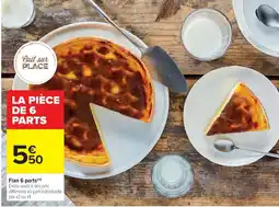Cora x Carrefour Flan 6 parts offre