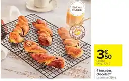 Cora x Carrefour 4 torsades chocolat offre