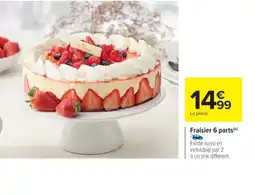 Cora x Carrefour Fraisier 6 parts offre