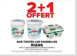 Cora x Carrefour RIANS Sur toutes les faisselles offre