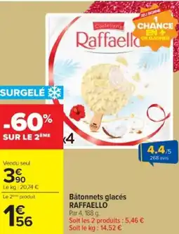 Cora x Carrefour RAFFAELLO Bâtonnets glacés offre