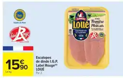 Cora x Carrefour LOUE Escalopes de dinde I.G.P. Label Rouge offre