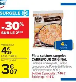 Cora x Carrefour CARREFOUR SENSATION Plats cuisinés surgelés offre