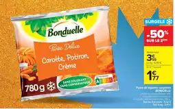 Cora x Carrefour BONDUELLE Purée de légumes surgelées offre