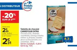 Cora x Carrefour CARREFOUR EXTRA Tablettes de chocolat offre