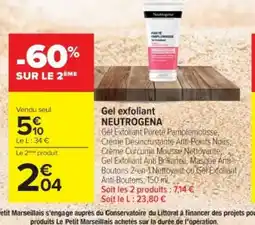Cora x Carrefour NEUTROGENA Gel exfoliant offre