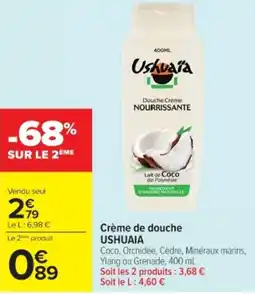 Cora x Carrefour USHUAIA Crème de douche offre