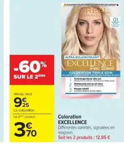 Cora x Carrefour EXCELLENCE Coloration offre