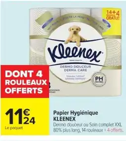 Cora x Carrefour KLEENEX Papier Hygiénique offre