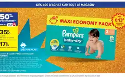 Cora x Carrefour PAMPERS Couches & Culottes Maxi economy pack offre