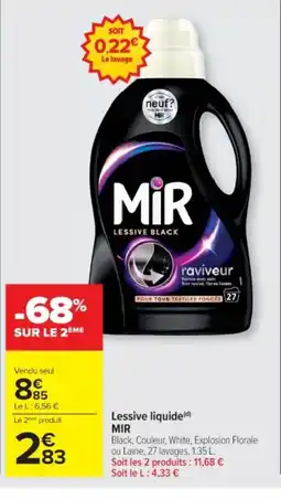 Cora x Carrefour MIR Lessive liquide offre