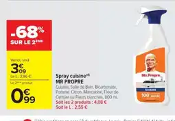 Cora x Carrefour MR PROPRE Spray cuisine offre