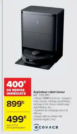 Cora x Carrefour Aspirateur robot laveur offre
