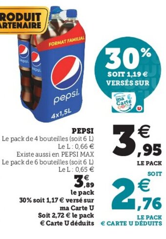 Hyper U Pepsi offre