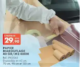 Autodistribution Papier marouflage offre