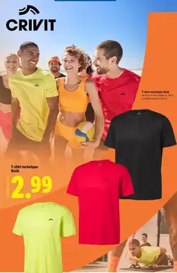 Lidl CRIVIT T-shirt technique Basic - offre