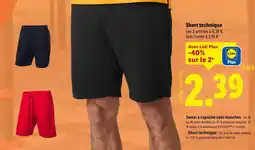 Lidl CRIVIT Short technique offre