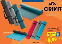 Lidl CRIVIT Tapis de fitness et de yoga offre