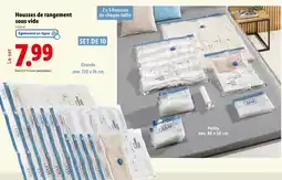 Lidl Housses de rangement sous vide offre
