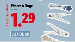 Lidl Pinces à linge offre