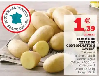 Hyper U Pomme de Terre de Consommation offre