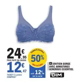 E.Leclerc Soutien-gorge avec armatures Generous Essentiel offre