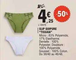 E.Leclerc SLIP GUIPURE “TISSAIA” offre