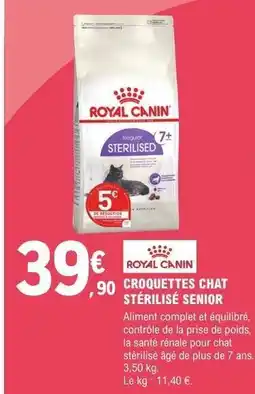 E.Leclerc CROQUETTES CHAT STÉRILISÉ SENIOR offre