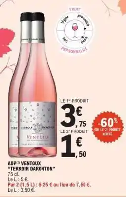 E.Leclerc AOP VENTOUX “TERROIR DARONTON” offre