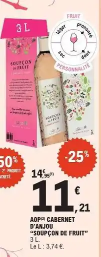 E.Leclerc AOP CABERNET D'ANJOU 'SOUÇON DE FRUIT' offre