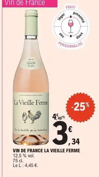 E.Leclerc Vin de France La Vieille Ferme offre