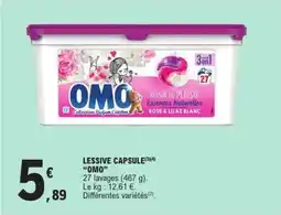 E.Leclerc LESSIVE CAPSULE OMO offre