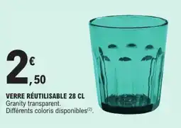 E.Leclerc VERRE RÉUTILISABLE 28 CL offre