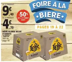 E.Leclerc BIÈRE BLONDE BELGE D'ABBAYE 'LEFFE' offre